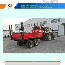 CE approved log trailers with crane